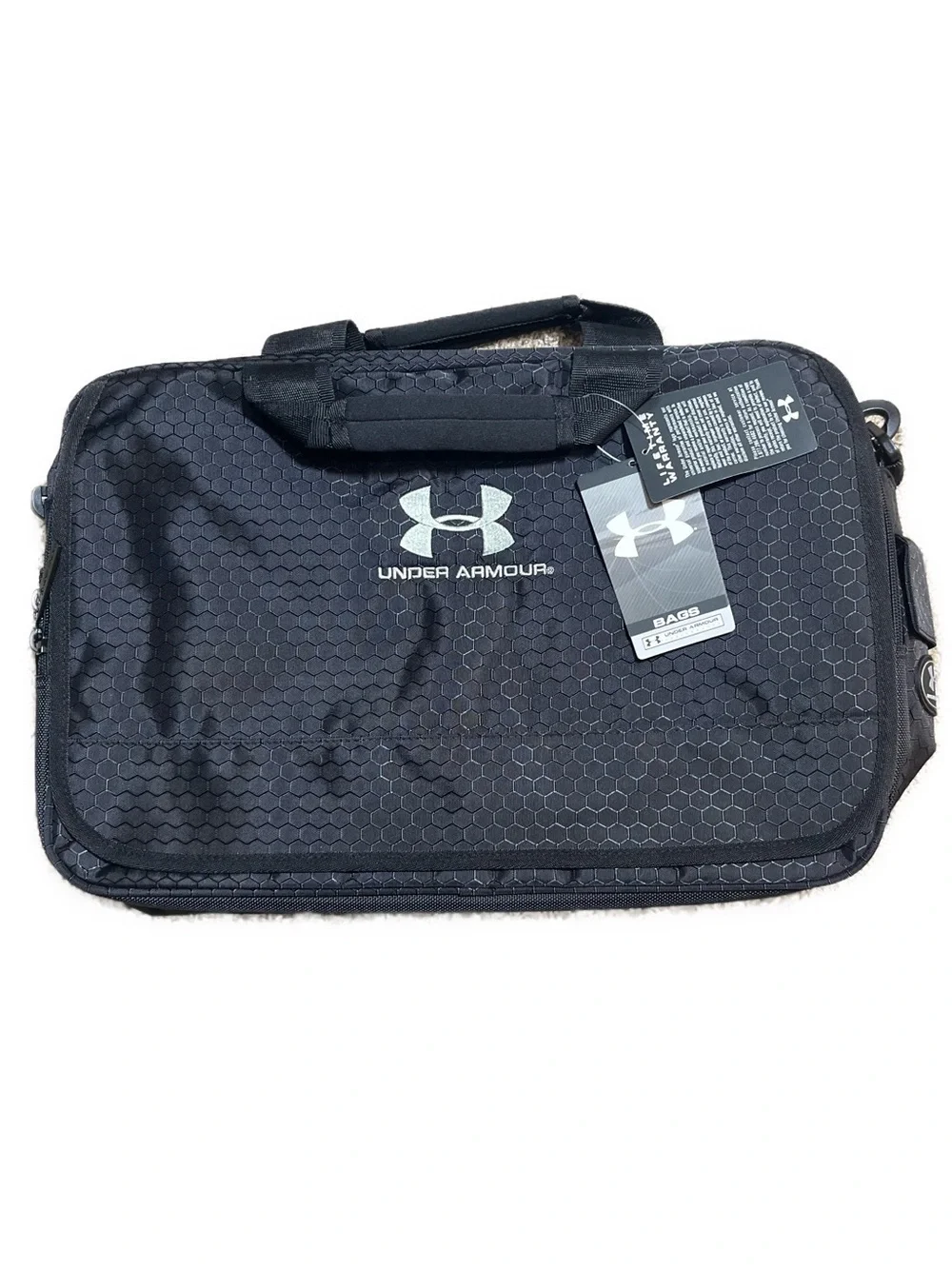 Underarm Armour Coach’s Briefcase Laptop Messenger Bag Expandable Black
